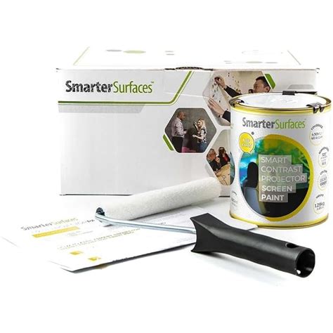 SmarterSurfaces Smarter Surfaces Projector Screen Paint for Wall 4K ...