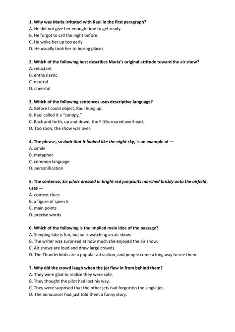 reading comprehension for lower secondary | DOCX