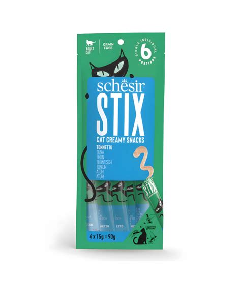 Schesir Stix Treat For Cat In Cream - Tuna 6x15g – PetCentral_AE
