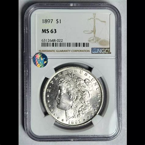 1897 Morgan Silver Dollar NGC MS-63 Sight White - Bob Paul Rare Coins