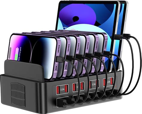 Amazon.com: Charging Station for Multiple Devices, 150W USB Charger ...