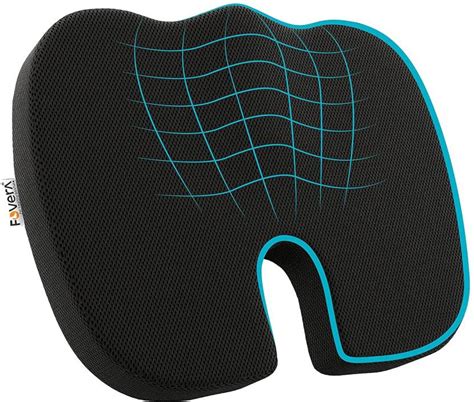 FOVERA Orthopedic Coccyx Seat Cushion - For Tailbone Pain Relief (For ...
