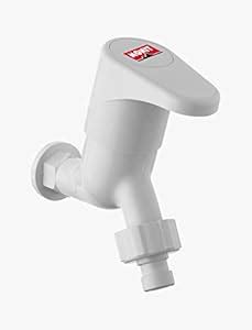 MTR Plastic Washing Machine Tap with 3 Style Nozzles, White, Painted ...