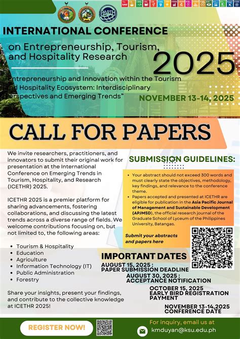 1st International Conference on Entrepreneurship, Tourism, and ...