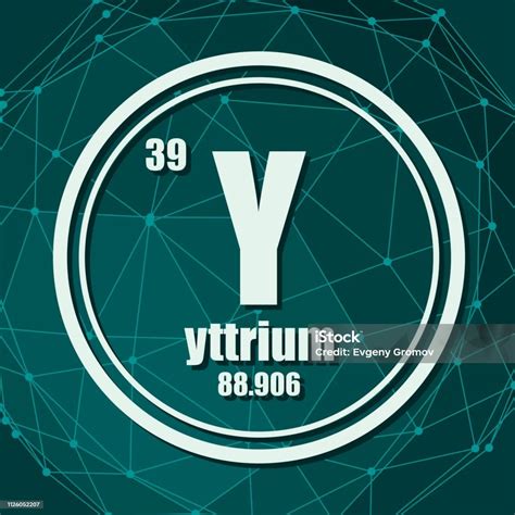 Yttrium Chemical Element Stock Illustration - Download Image Now - Abstract, Atom, Chemical - iStock