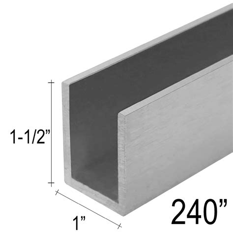 [CU1X1.5-240] Commercial U-Channel - 1 X 1-1/2" (240") – Grey Goat Hardware