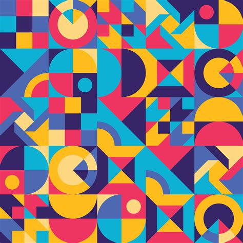 Vibrant Geometric Seamless Pattern 16638915 Vector Art at Vecteezy