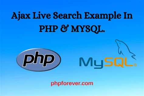 Video Live Search Field MySQL PHP 的图像结果