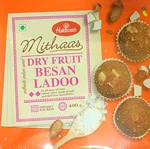 Haldiram's Dry Fruit Besan Ladoo, 400g : Amazon.in: Grocery & Gourmet Foods