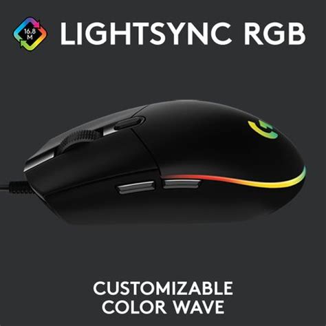 Logitech G102 Light Sync / Adj DPI Upto 8000, 6 Programmable Buttons ...