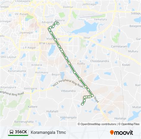 356ck Route: Schedules, Stops & Maps - Koramangala Ttmc (Updated)