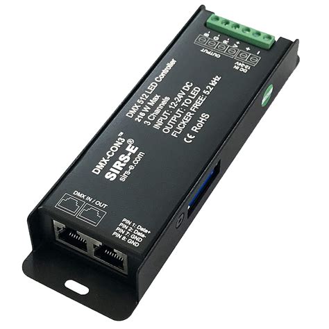 3 Channels DMX-512 Decoder Converter - RGB LED DMX Controller R2 by ...