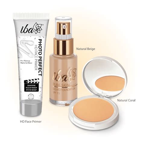 Buy Iba Primer + Foundation + Compact Combo (Natural Beige)