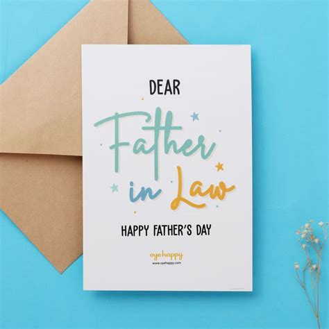 Father-in-Law Card - Father's Day Edition – Oye Happy