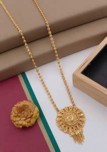 HATRENDZ Agate Gold-plated Plated Brass Chain Price in India - Buy ...