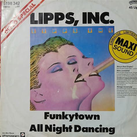 Lipps Inc Funkytown Maxi De Epoca VG+ - 33y45RPM