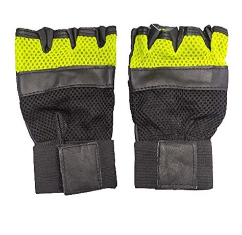 THE GRAND Leather Gloves for Men, Finger Cut with Wrist Support for men ...