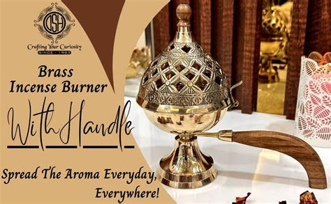 DSH CRAFTING YOUR CURIOSITY Brass Loban Burner Home Purifying Brass ...