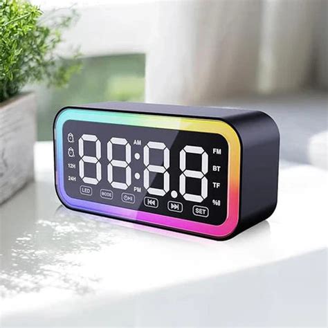 Edge Clock Wireless Speaker - Jumbo LED Display – Giftech Global