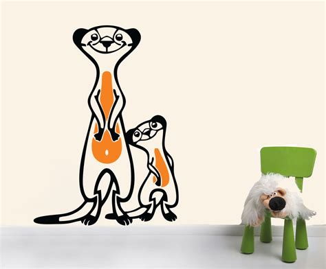 Decor Kafe 'Funny Squirrel' Wall Sticker (Vinyl, 45.72 cm x 63.5 cm x 2 ...