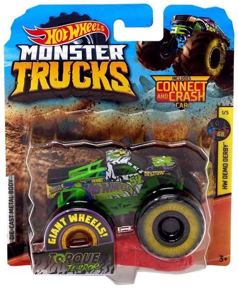 Mattel Hot Monster Jam 1:64 Scale Bigfoot 19/50 Giant Wheels Includes ...