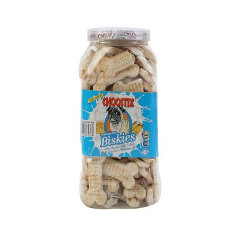 Buy Choostix Biskies with Real Milk Solids Dog Treat, 500g (Jar) Online ...