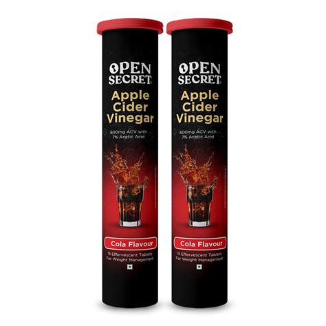Open Secret Apple Cider Vinegar | 15 Effervescent Tablets | Apple Cider ...