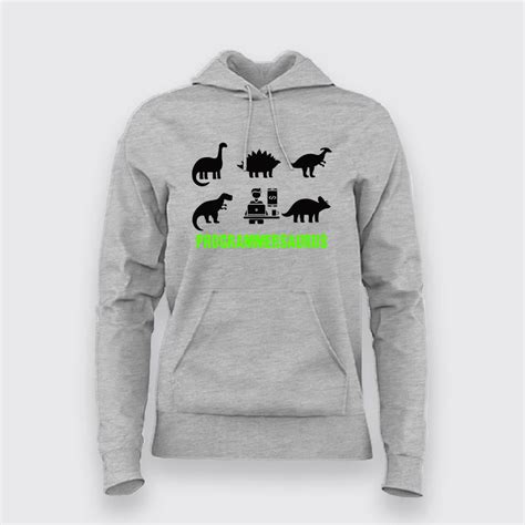 Programmer Saurus Funny Programming Hoodies For Women – TEEZ.in