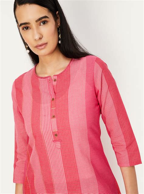 Buy Women Striped Straight Kurta Online at just Rs. 599.0 ...