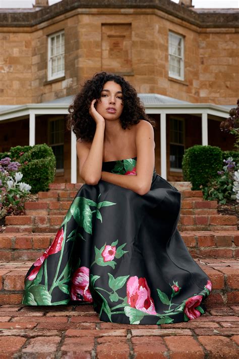 AUDREY GOWN IN MIDNIGHT ROSE – Aston Studio