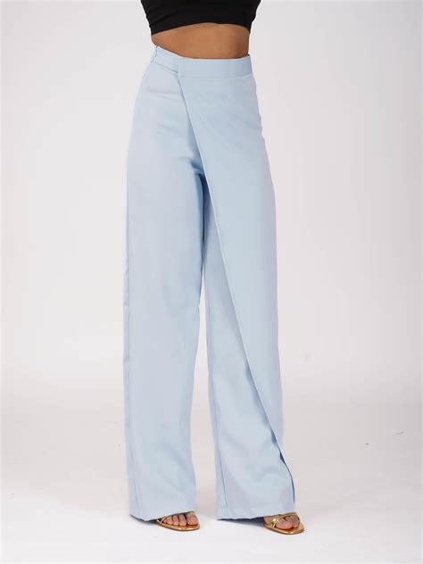 Blue Overlap Pants - Wave Pants (Sky)