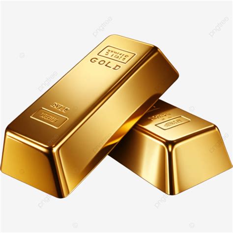 Realistic Gold Bars, Illustration, Element, Gold PNG Transparent Image ...