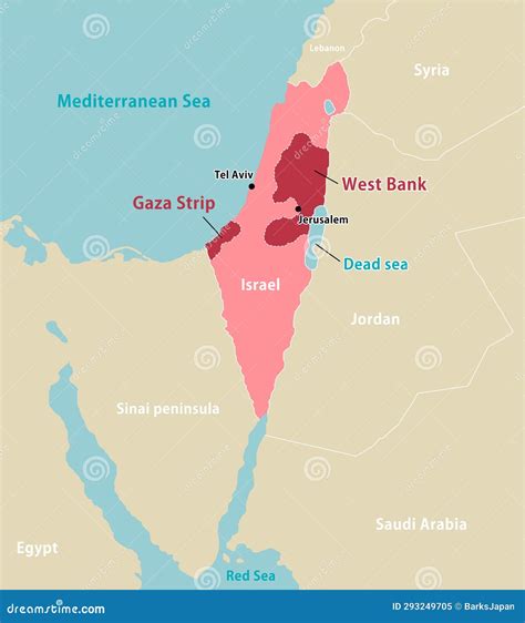 Palestine War (Israel, Palestine and Gaza Strip) and Surrounding ...