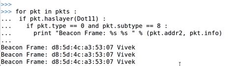 Python Sniffer Hack 的图像结果
