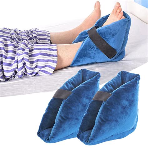 2PCS Heel Pillows Heel Protectors for Bed Sores Heel Pressure Relieve ...