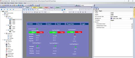 ABB HMI page visualization customization and properties setup with abb ...