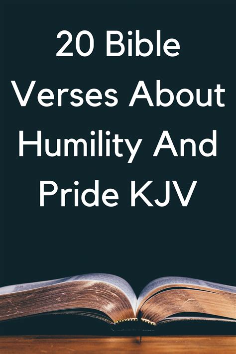 20 bible verses about humility and pride kjv – Artofit
