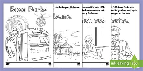 Rosa Parks Coloring Page Printable | History | Twinkl USA