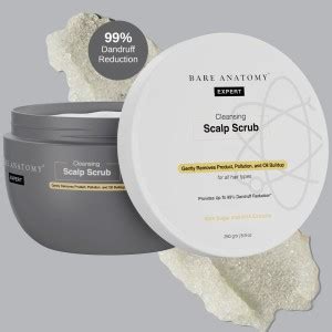 BARE ANATOMY Scalp Scrub - Upto 99% Dandruff Reduction, with Natural ...
