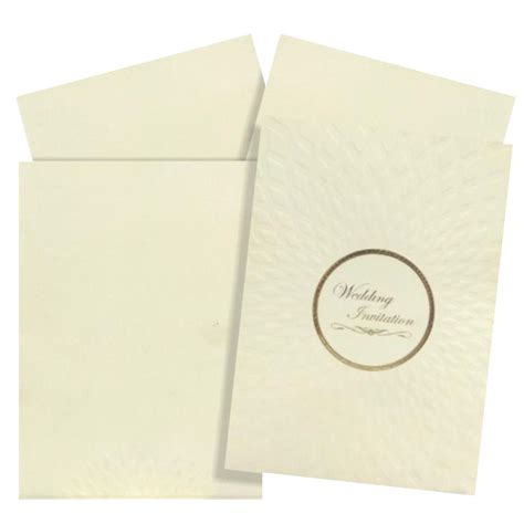 Alluring Cream Shading With Embossed Bloom Subject Wedding Card – King ...