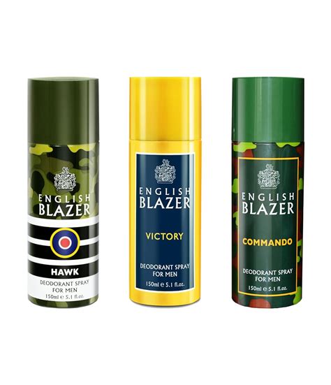 English Blazer Body Spray Hawk/Victory/Commando - 3 Pack : Amazon.in ...