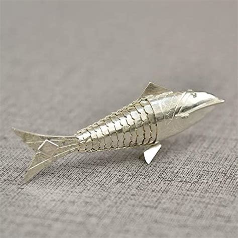 Buy GoldGiftIdeas Pure Silver Fish for Pooja, Silver Fish for Vastu ...