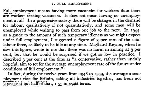 What is full employment?