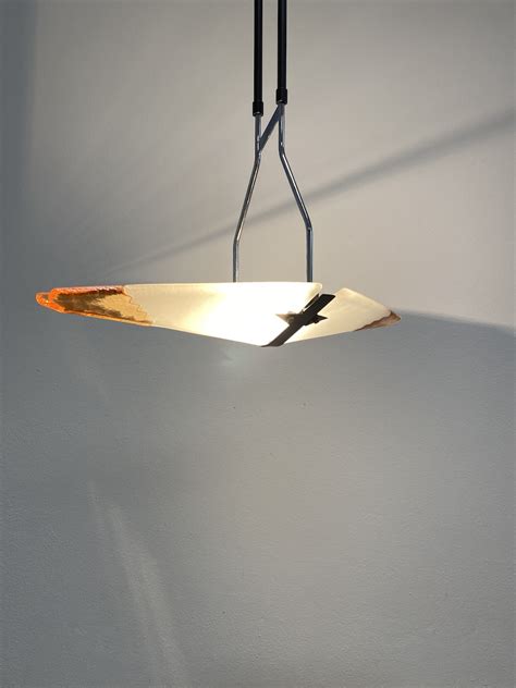 Memphis Style Postmodern Rhombus Glass Lamp Chandelier, Italy – DERIVE