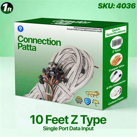 10 Feet Z Type Connection Patta in 1.5mm Copper Wire – for Pixel LED S ...