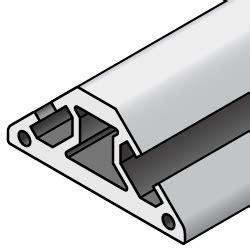 Aluminum Extrusions 8-40 Series, Triangle (45 degree) | MISUMI MEXICO