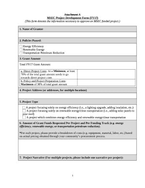 MSEC Project Development (FY17) - energy maryland Doc Template | pdfFiller