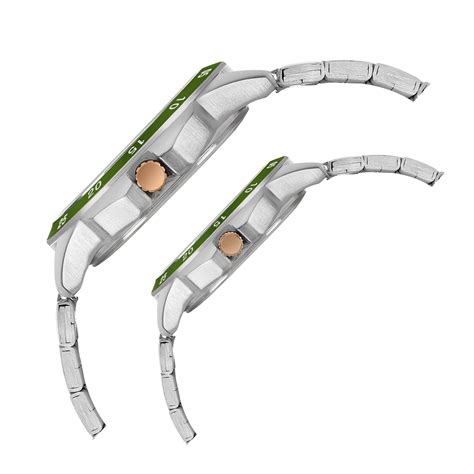 TIMEX Unisex Green Round Dial Analog Pair Watch - TW0PRE007