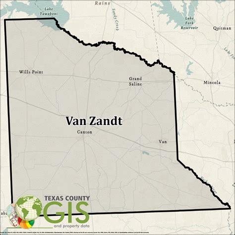 Van Zandt County GIS Shapefile and Property Data - Texas County GIS Data
