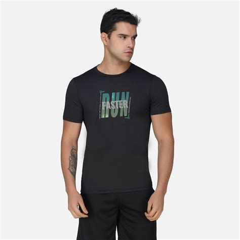 SG Round Neck Regular Comfort Fit T-Shirt For Mens & Boys, Carbon Blac ...